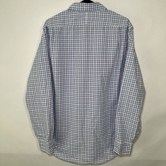 Polo Ralph Lauren Button Up Shirt Mens Size Large Blue Pink Plaid Lightweight LS - Picture 8 of 10